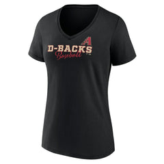 Arizona Diamondbacks Women's Back In Business V-Neck T-Shirt Black