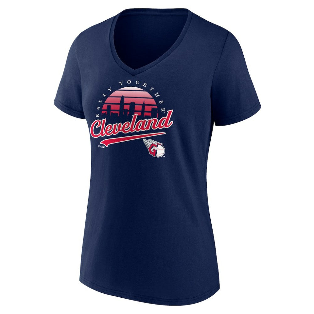 Cleveland Guardians Women's One Champion V-Neck T-Shirt Navy