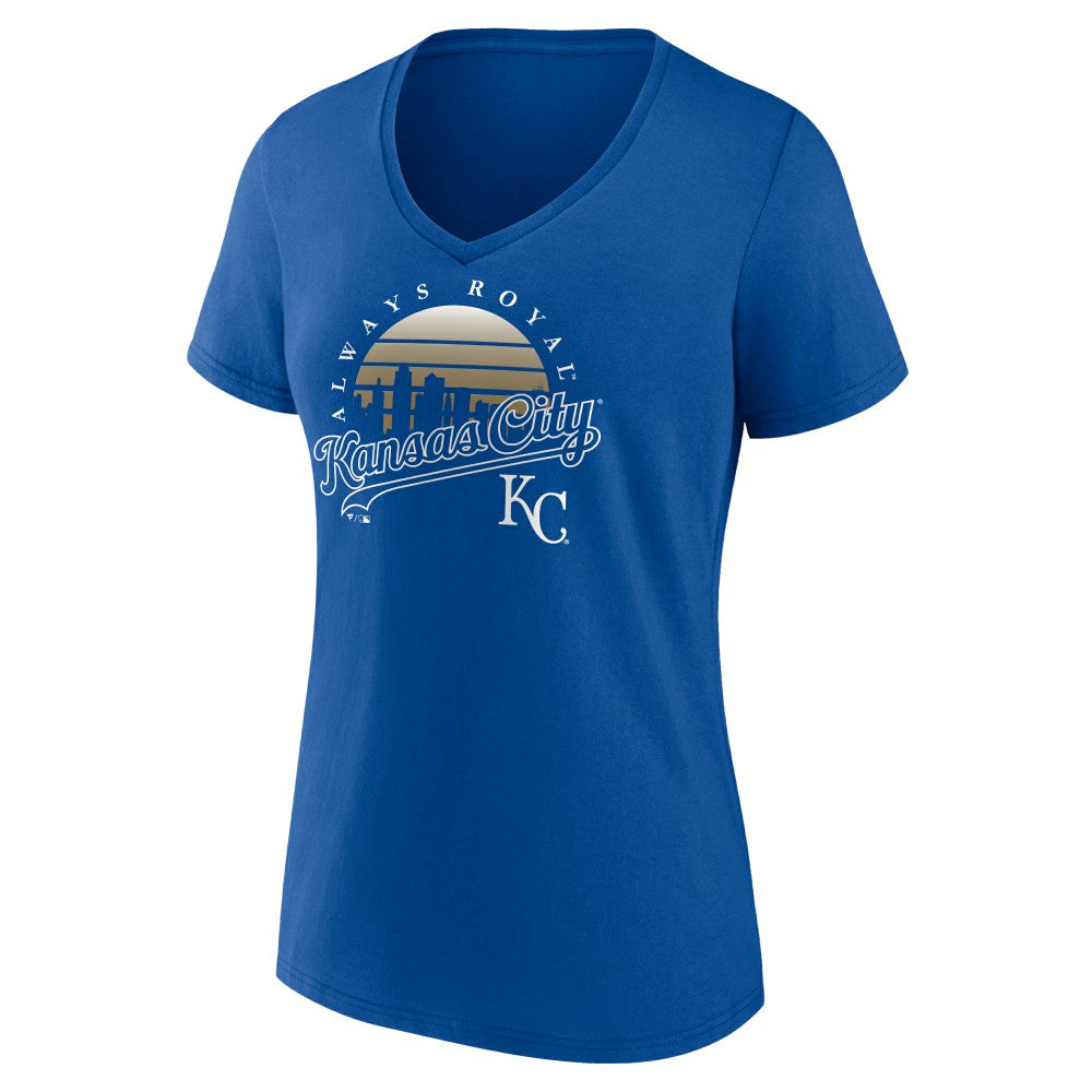 Kansas City Royals Women's One Champion V-Neck T-Shirt Royal