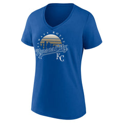 Kansas City Royals Women's One Champion V-Neck T-Shirt Royal