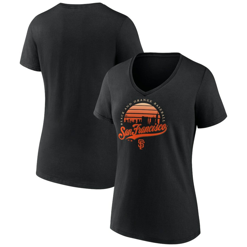 San Francisco Giants Women's One Champion V-Neck T-Shirt Black