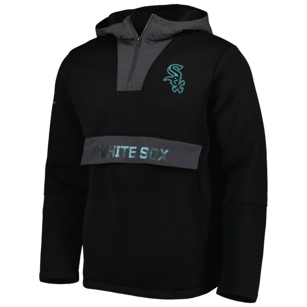 Chicago White Sox Levelwear Ruckus Quarter-Zip Hoodie Black