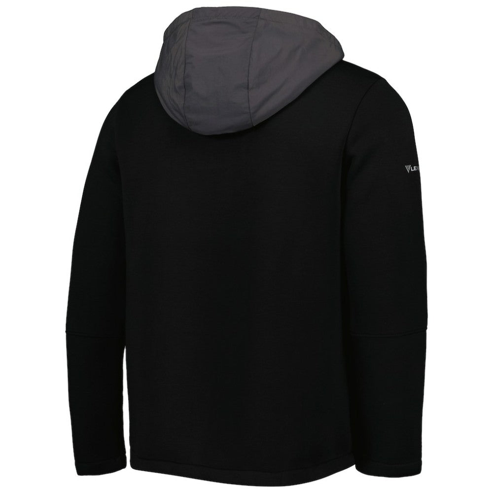 Chicago Cubs Levelwear Ruckus Quarter-Zip Hoodie Black