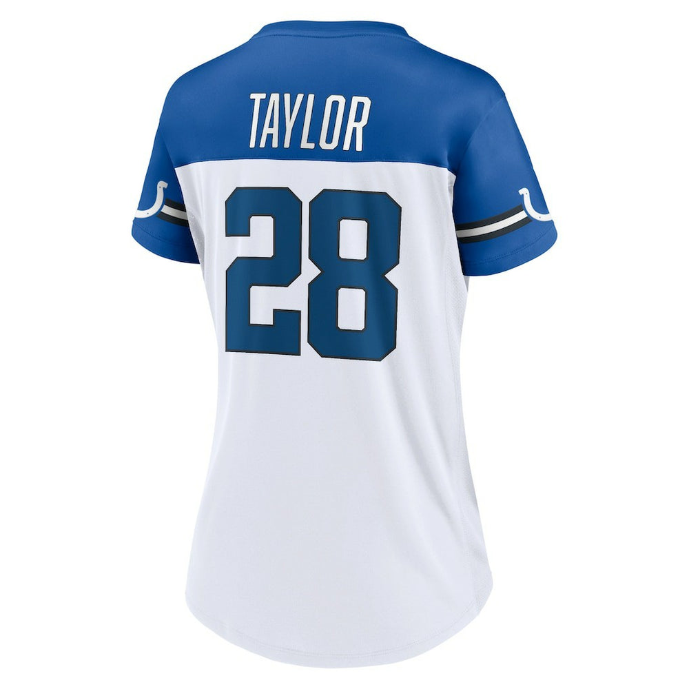 Jonathan Taylor Indianapolis Colts Women's Athena Name & Number V-Neck Top - White cheap