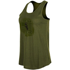 Chicago White Sox Women's 2023 Armed Forces Day Racerback Tank Top Olive