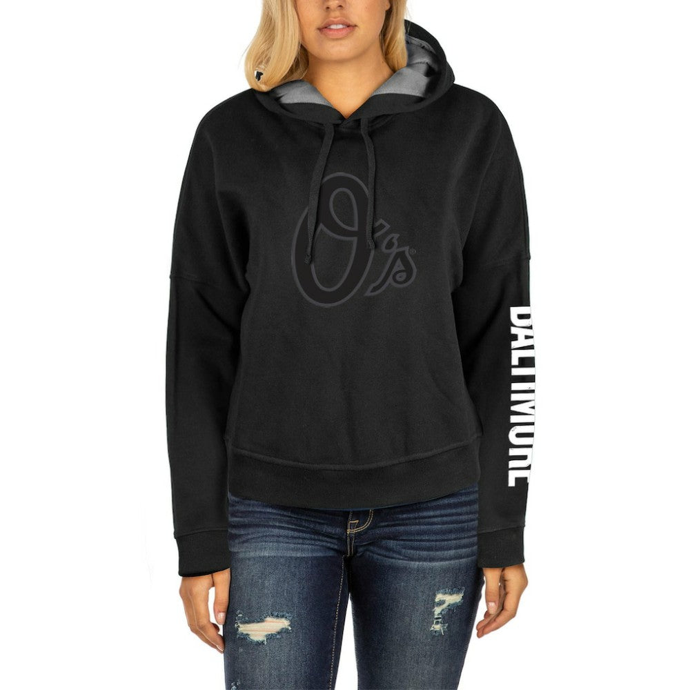 Baltimore Orioles Women's City Connect Pullover Hoodie Black