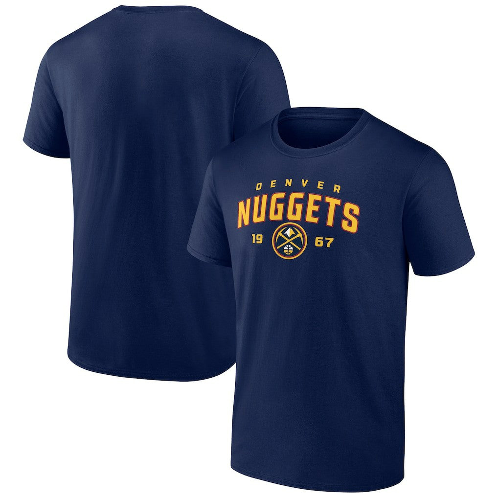 Denver Nuggets Rebel Logo T-Shirt sale - Navy for sale