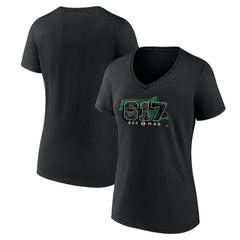 Boston Celtics Women's Core Hometown Launch V-Neck T-Shirt - Black outlet