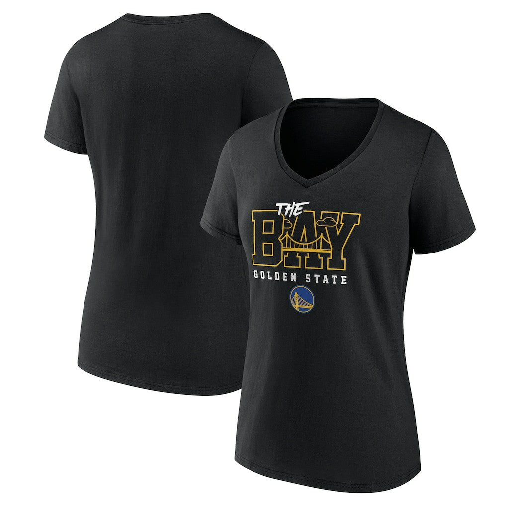 Golden State Warriors Women's Core Hometown Launch V-Neck T-Shirt sale - Black outlet