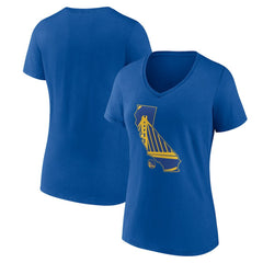 Golden State Warriors Women's Core Hometown Launch V-Neck T-Shirt sale - Royal sale