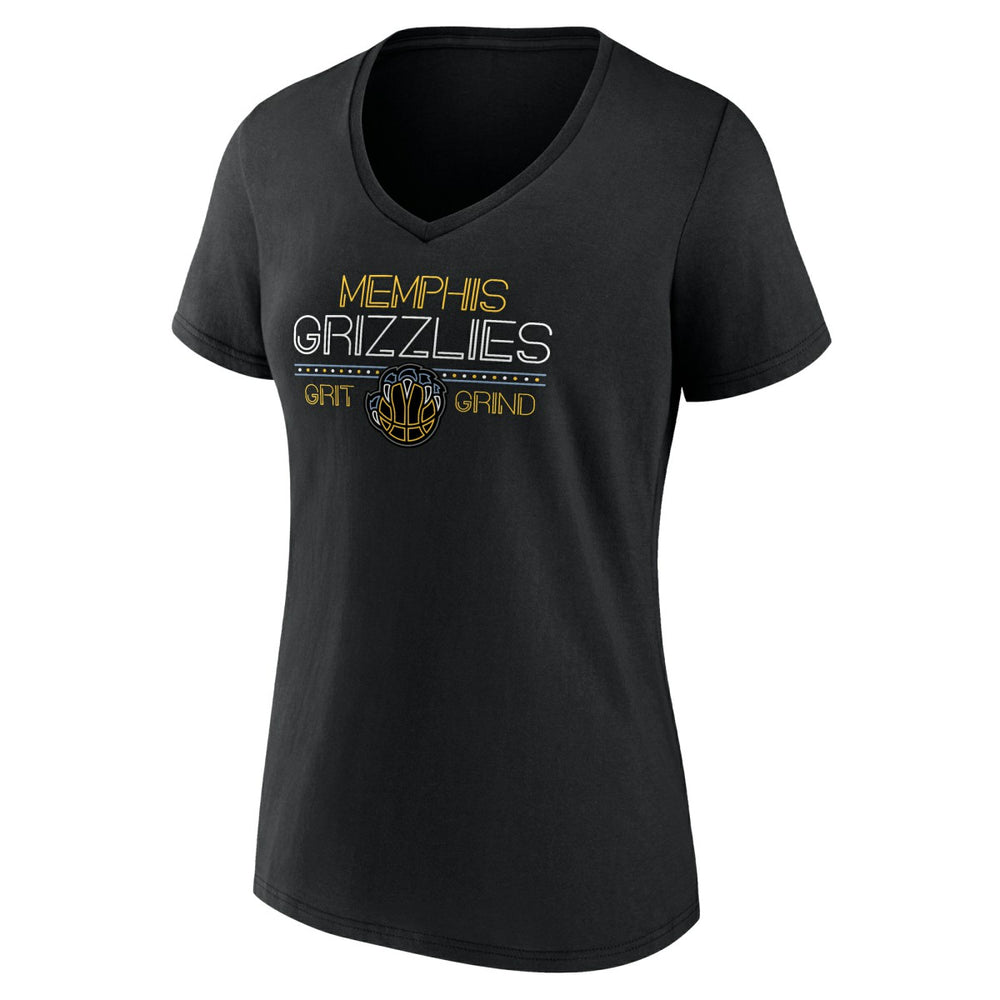 Memphis Grizzlies Women's Core Hometown Launch V-Neck T-Shirt - Black outlet