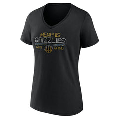 Memphis Grizzlies Women's Core Hometown Launch V-Neck T-Shirt - Black outlet
