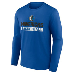 Dallas Mavericks Let's Go Long Sleeve T-Shirt sale - Royal discount