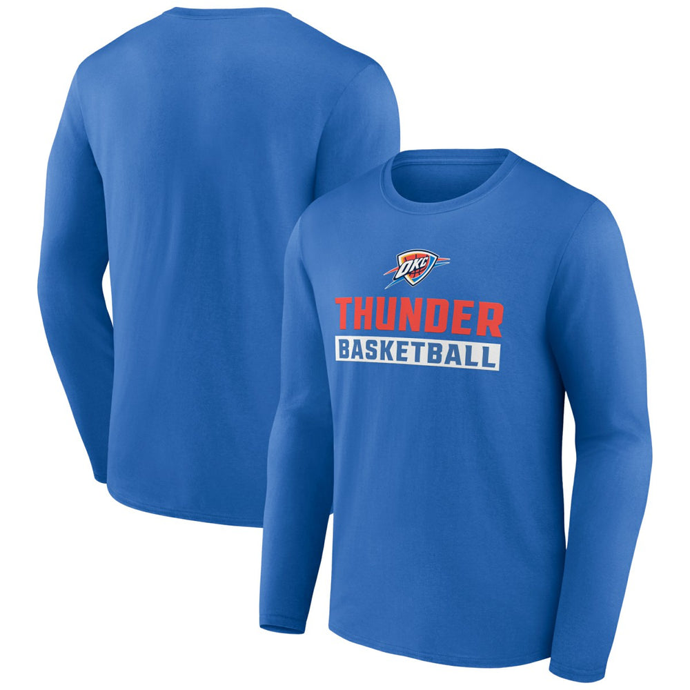 Oklahoma City Thunder Let's Go Long Sleeve T-Shirt - Blue discount