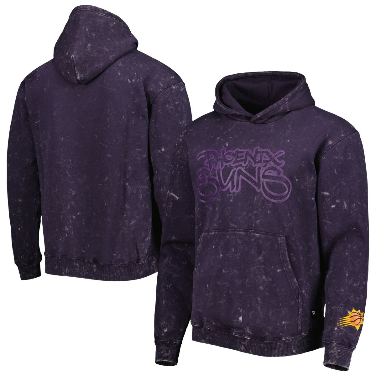 Phoenix Suns The Wild Collective Unisex Tonal Acid Wash Pullover Hoodie - Purple for sale