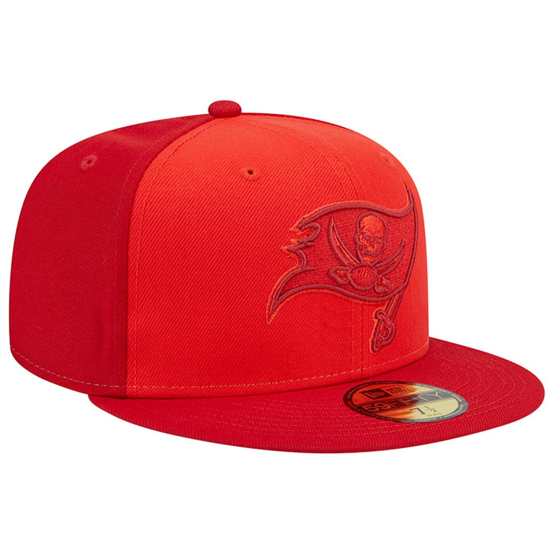 Tampa Bay Buccaneers New Era Tri-Tone 59FIFTY Fitted Hat - Red cheap