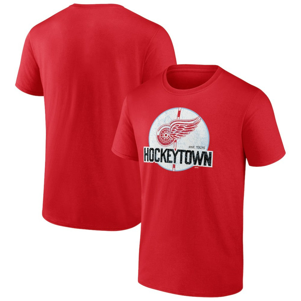 Detroit Red Wings Ice Cluster T-Shirt - Red T-shirts