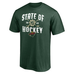 Minnesota Wild Hometown Collection Push Ahead T-Shirt - Green T-shirts