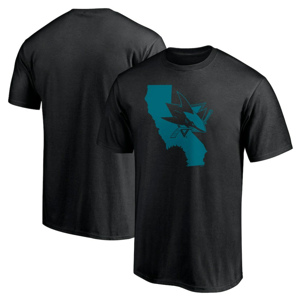 San Jose Sharks Hometown Collection Push Ahead T-Shirt - Black T-shirts