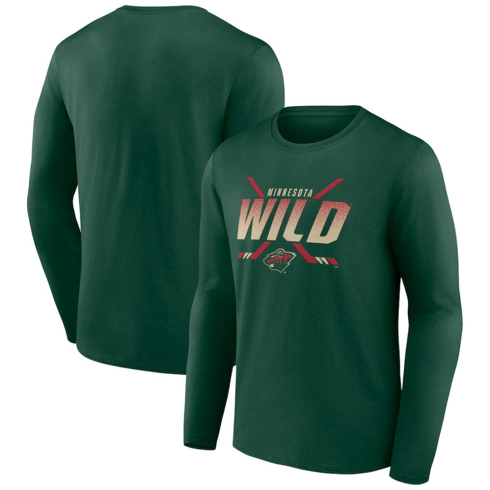 Minnesota Wild Team Covert Long Sleeve T-Shirt - Green T-shirts