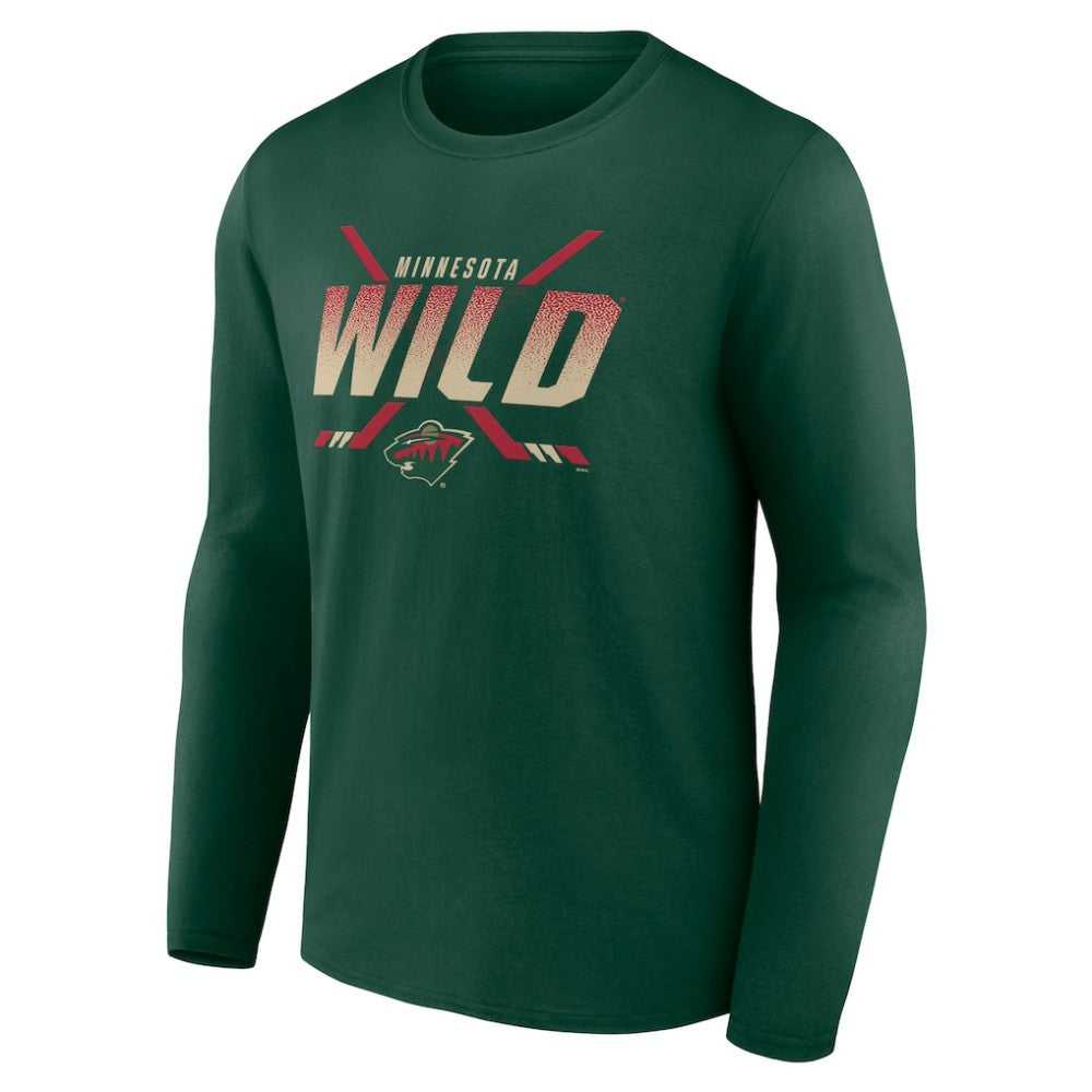 Minnesota Wild Team Covert Long Sleeve T-Shirt - Green T-shirts