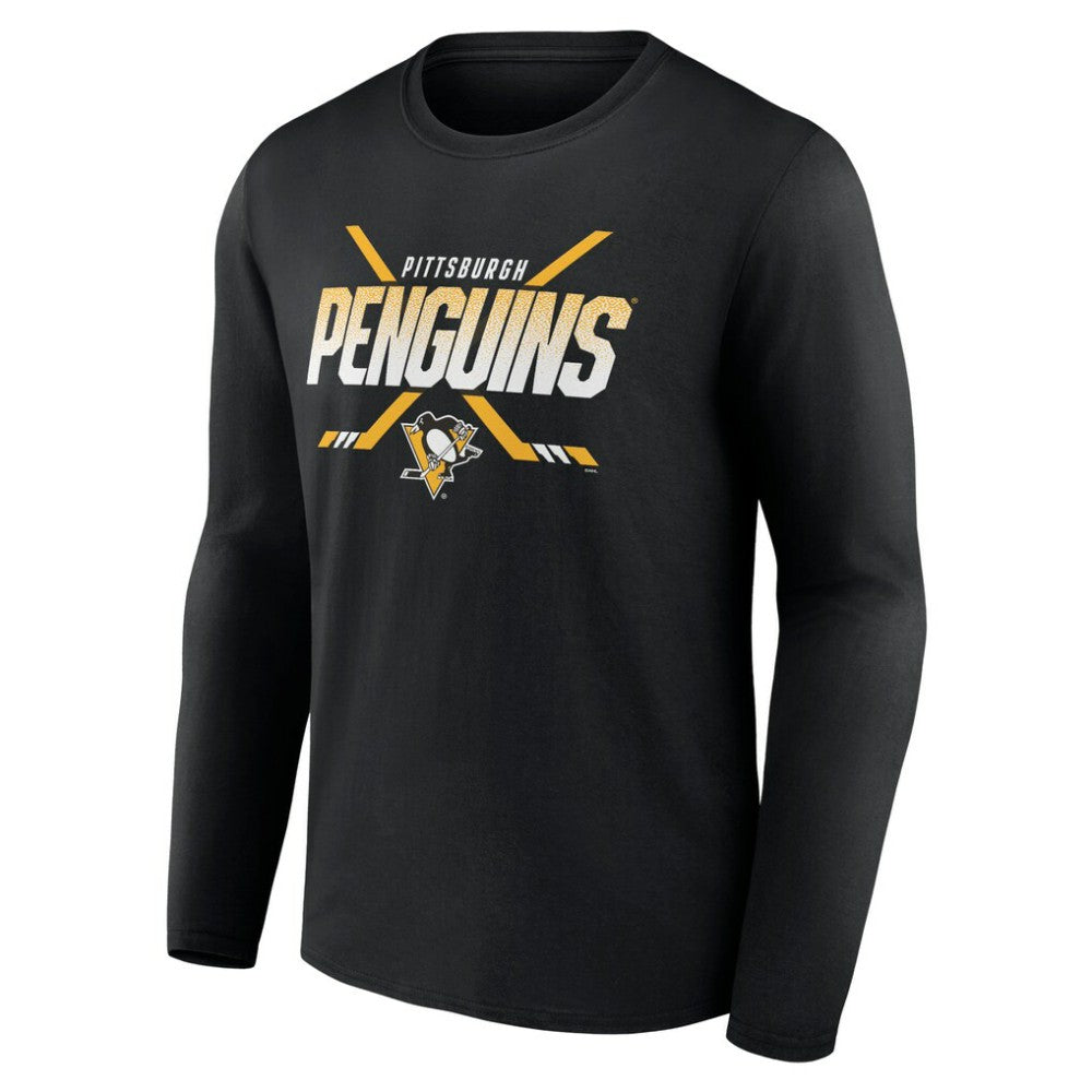 Pittsburgh Penguins Team Covert Long Sleeve T-Shirt - Black T-shirts