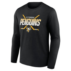 Pittsburgh Penguins Team Covert Long Sleeve T-Shirt - Black T-shirts