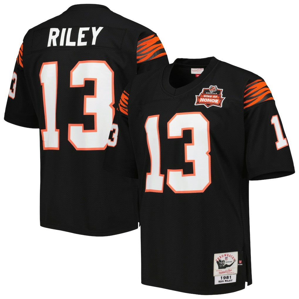Ken Riley Cincinnati Bengals 1981 Authentic Throwback Retired Player Jersey - Black online