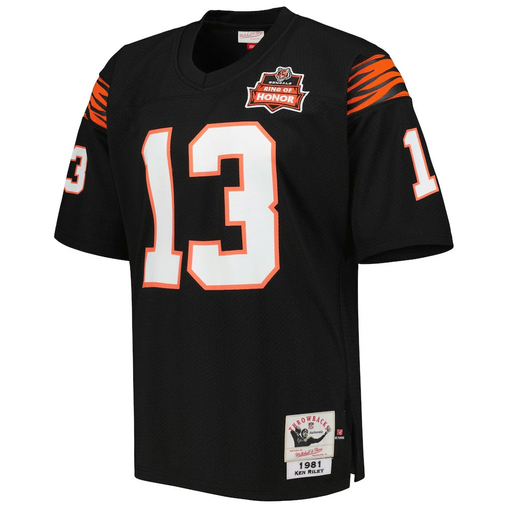 Ken Riley Cincinnati Bengals 1981 Authentic Throwback Retired Player Jersey - Black online