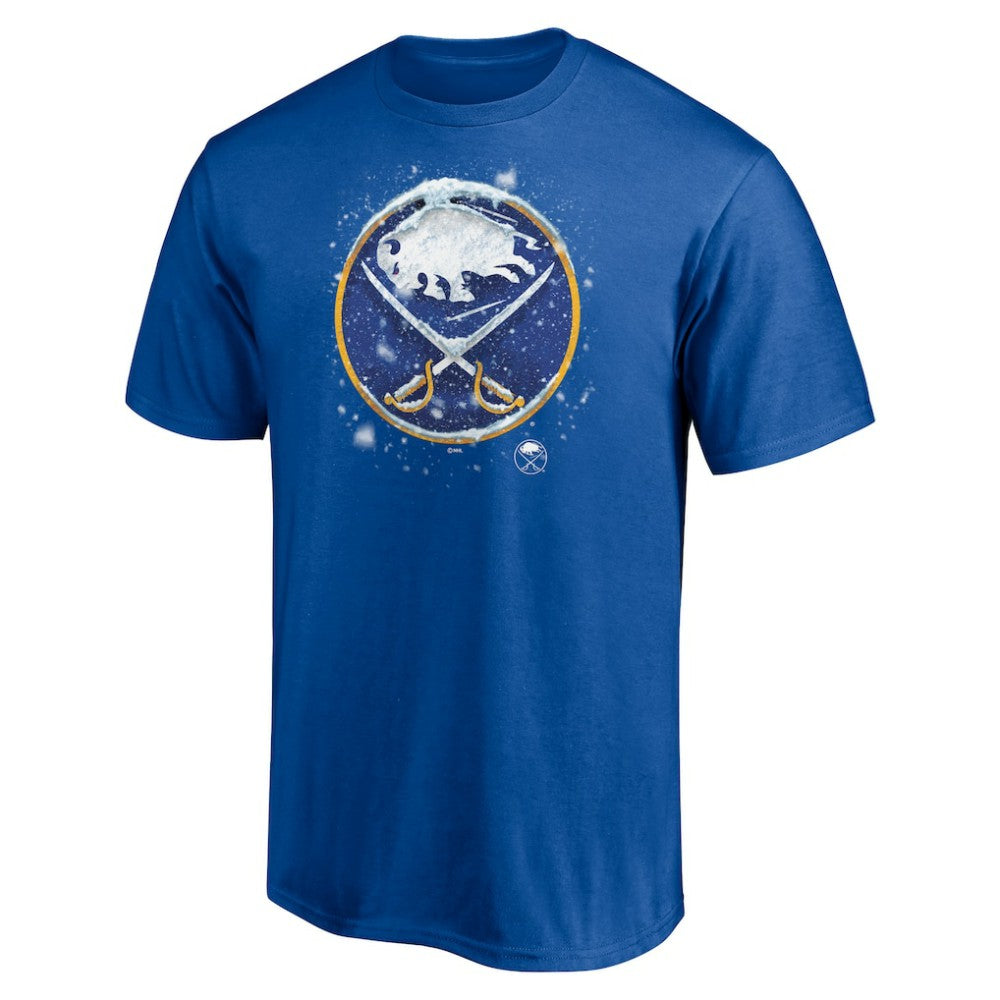 Buffalo Sabres Snow Logo T-Shirt - Royal T-shirts