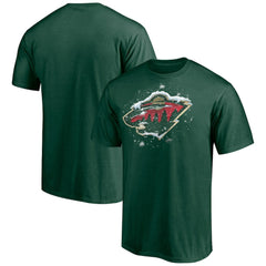 Minnesota Wild Snow Logo T-Shirt - Green T-shirts