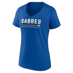 Buffalo Sabres Women's Primary Play V-Neck T-Shirt - Royal T-shirts