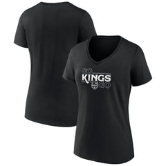 Los Angeles Kings Women's Active Edge V-Neck T-Shirt - Black T-shirts