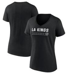 Los Angeles Kings Women's Primary Play V-Neck T-Shirt - Black T-shirts