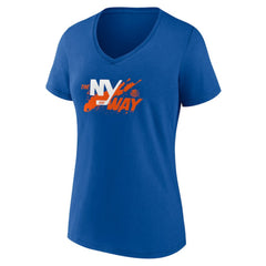 New York Islanders Women's Active Edge V-Neck T-Shirt - Royal T-shirts