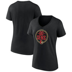 Ottawa Senators Women's Active Edge V-Neck T-Shirt - Black T-shirts