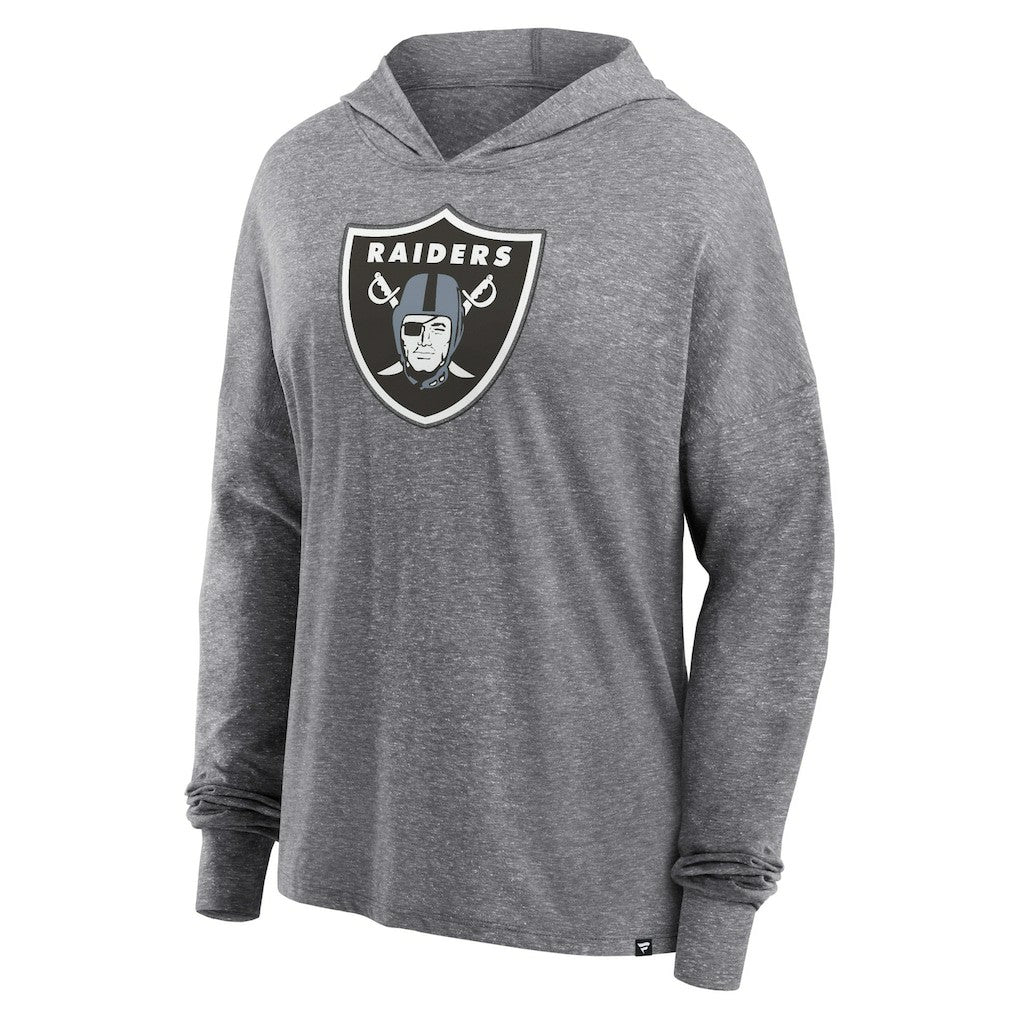 Las Vegas Raiders Women's Cozy Primary Pullover Hoodie - Heather Gray online