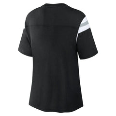 Las Vegas Raiders Women's Earned Stripes T-Shirt - Black on sale