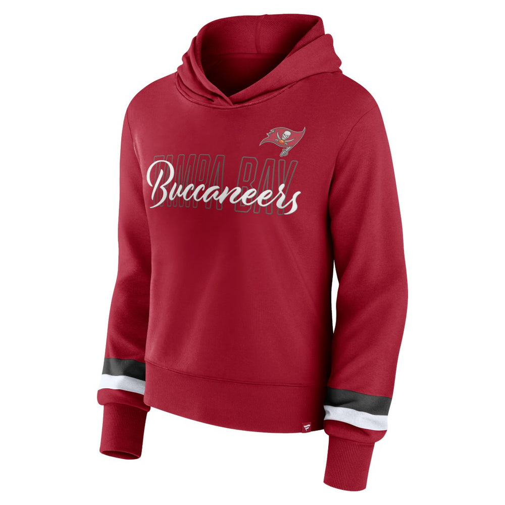 Tampa Bay Buccaneers Women's Over Under Pullover Hoodie - Red online