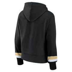 New Orleans Saints Women's Over Under Pullover Hoodie - Black for sale