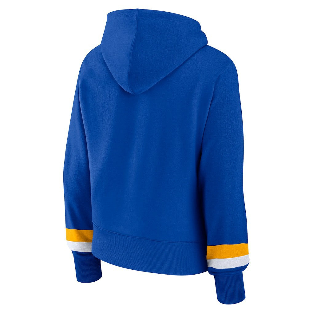 Los Angeles Rams Women's Over Under Pullover Hoodie - Royal online
