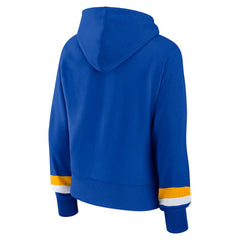 Los Angeles Rams Women's Over Under Pullover Hoodie - Royal online