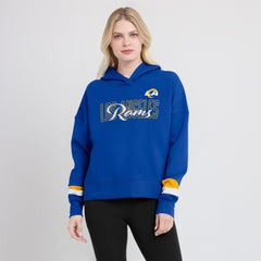Los Angeles Rams Women's Over Under Pullover Hoodie - Royal online