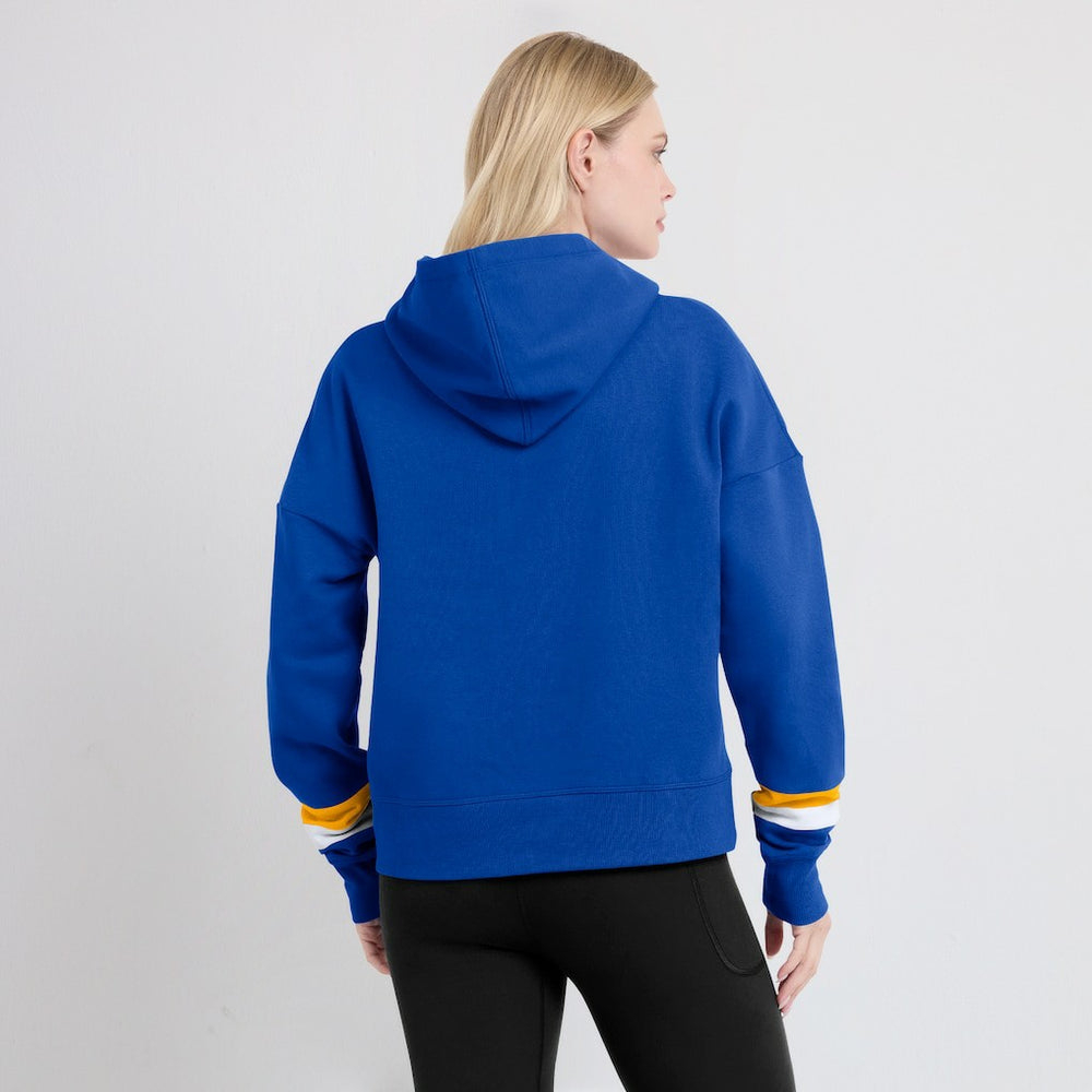 Los Angeles Rams Women's Over Under Pullover Hoodie - Royal online