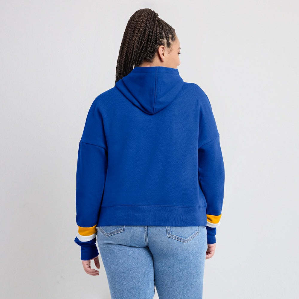 Los Angeles Rams Women's Over Under Pullover Hoodie - Royal online