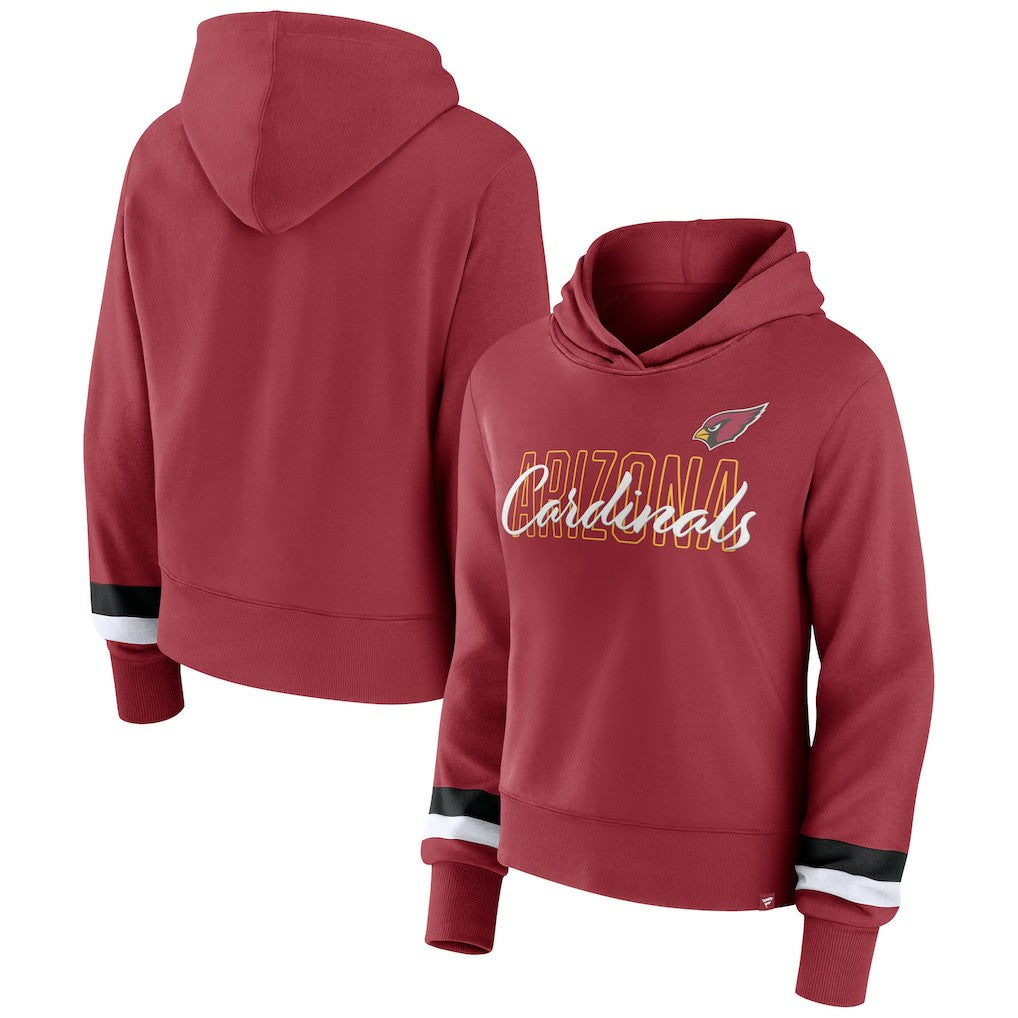 Arizona Cardinals Women's Over Under Pullover Hoodie - Cardinal online