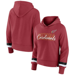 Arizona Cardinals Women's Over Under Pullover Hoodie - Cardinal online