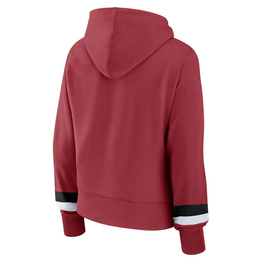 Arizona Cardinals Women's Over Under Pullover Hoodie - Cardinal online