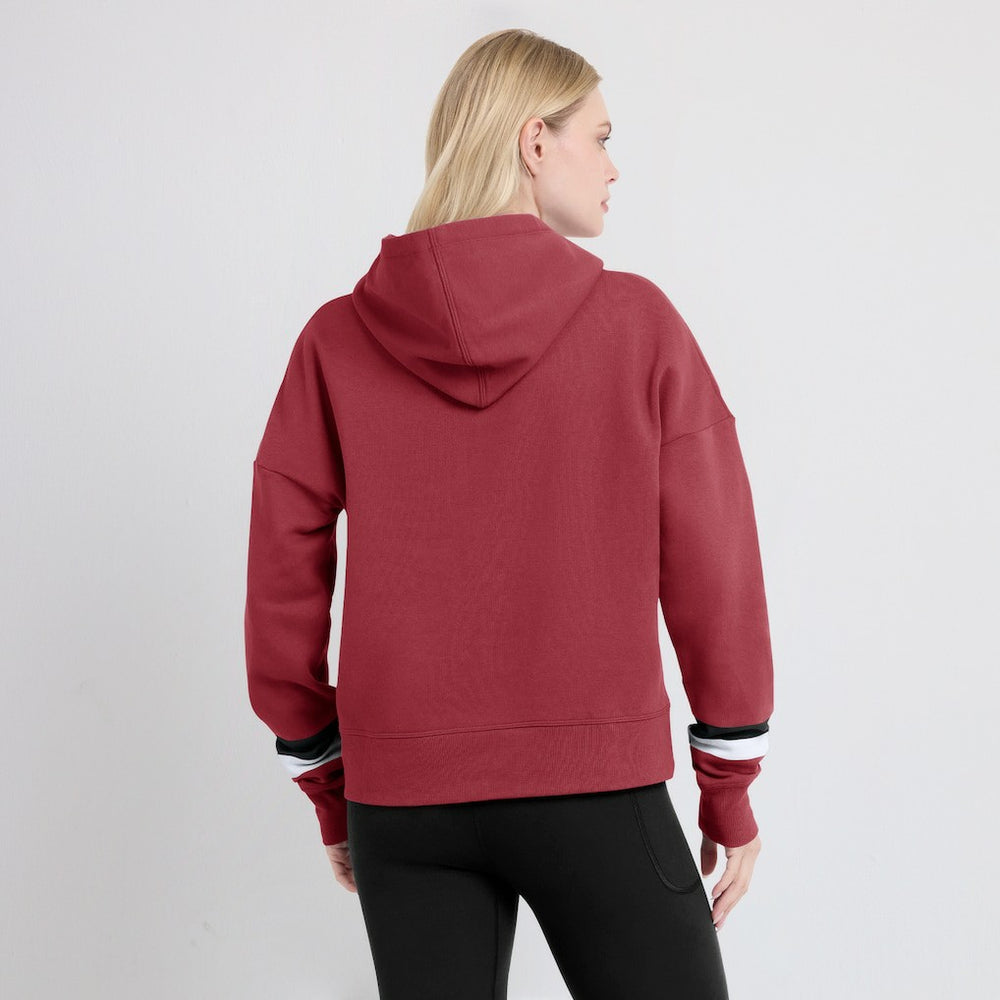 Arizona Cardinals Women's Over Under Pullover Hoodie - Cardinal online