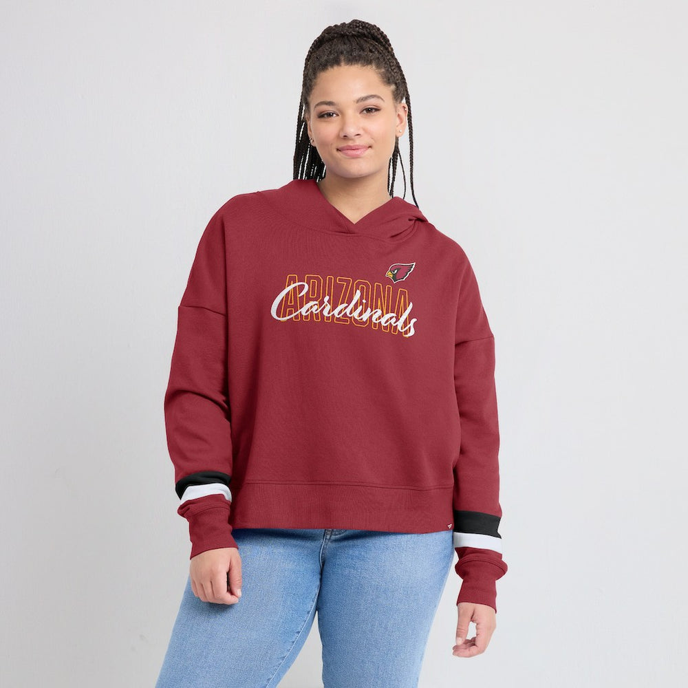 Arizona Cardinals Women's Over Under Pullover Hoodie - Cardinal online